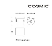 MEDIDAS PORTARROLLOS DERECHO CON TAPA KUBIC COSMIC